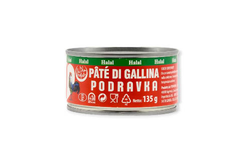 PATE’ DI GALLINA HALAL 135G  PODRAVKA