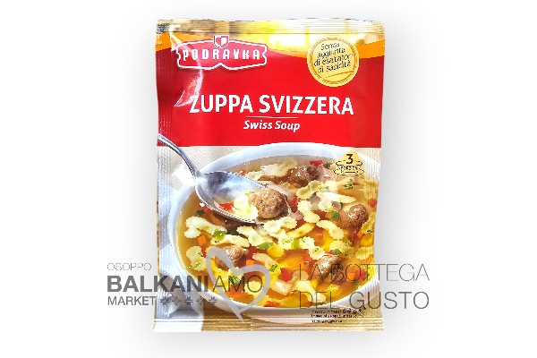 ZUPPA SVIZZERA CON PASTINA E POLPETTINE PODRAVKA