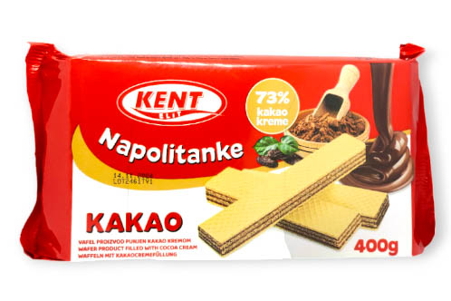 NAPOLITANKE WAFFER GUSTO CACAO FAMILY DUAL 400G