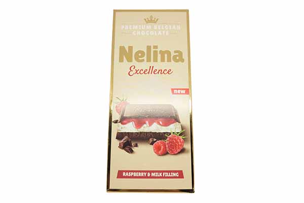 NELINA EXELENCE CIOCCOLATO AL LATTE E LAMPONE 85G NELLY