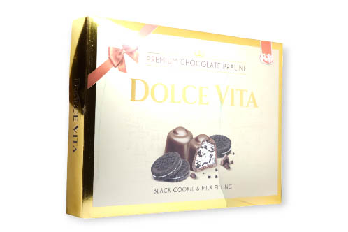 PRALINE AL CIOCCOLATO “DOLCE VITA” GUSTO BLACK COOKIE 150G NELLY