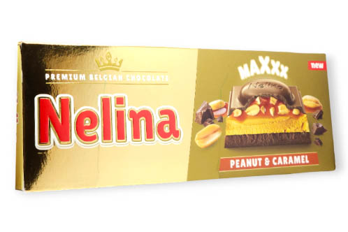 NELINA PREMIUM CIOCCOLATO RIPIENO DI ARACHIDI E CARAMELLO 300G NELLY