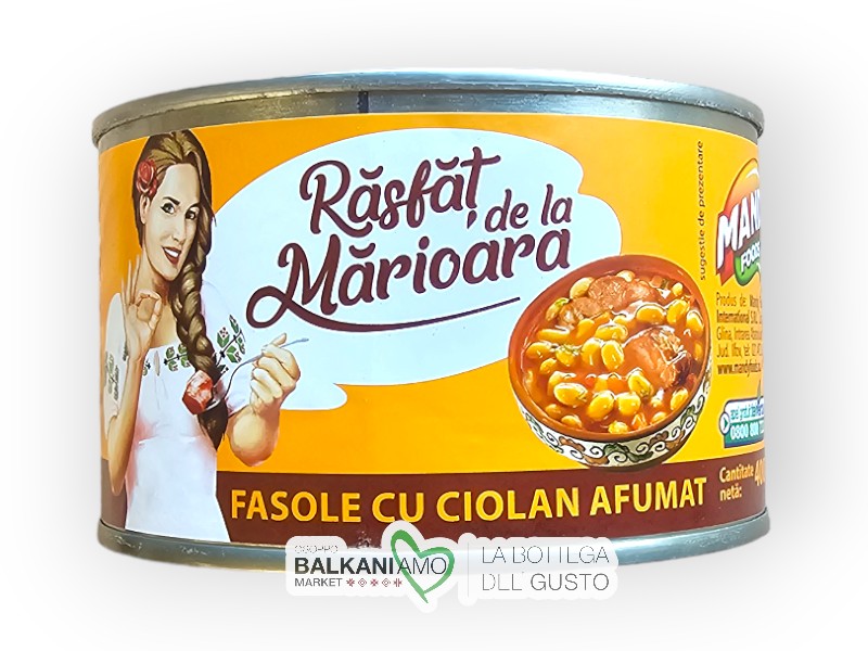 FAGIOLI CON CARNE AFFUMICATA PRONTI 400G MANDY FOODS