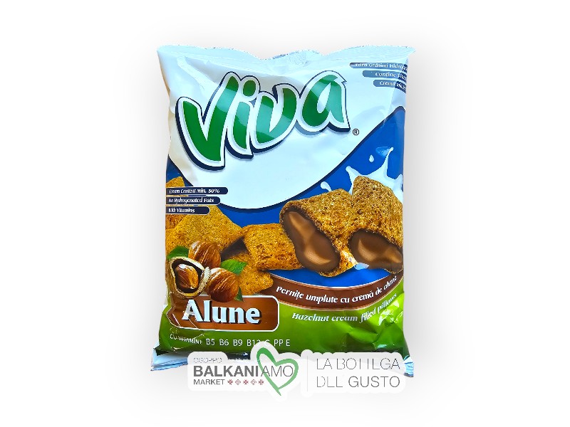 CUSCINETTI CROCCANTI RIPIENI DI CIOCCOLATO NOCCIOLA 200G VIVA