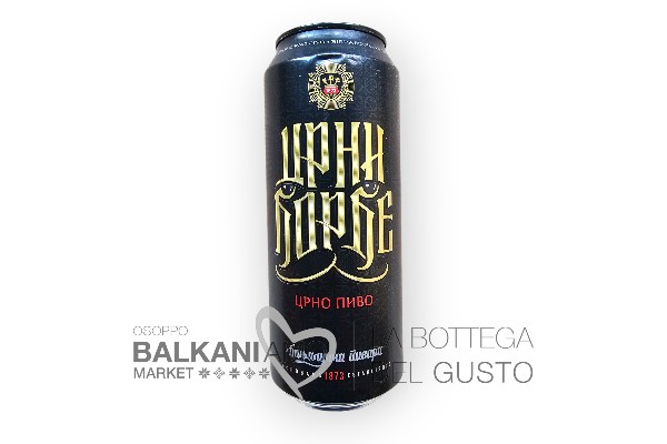 BIRRA CRNI DZORDZE LATTINA 0,50L BANJALUCKA PIVARA