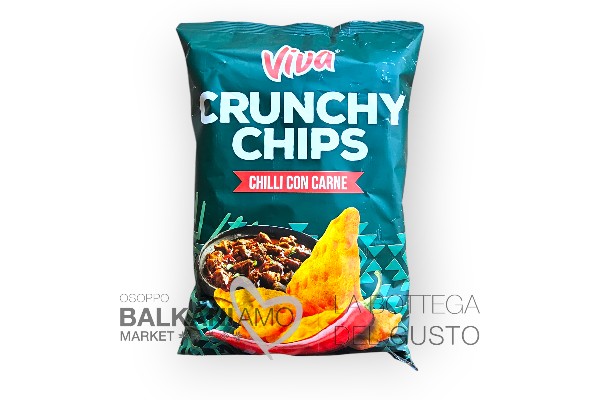 PATATINE VIVA CHIPS
GUSTO CHILLI CON CARNE 100G